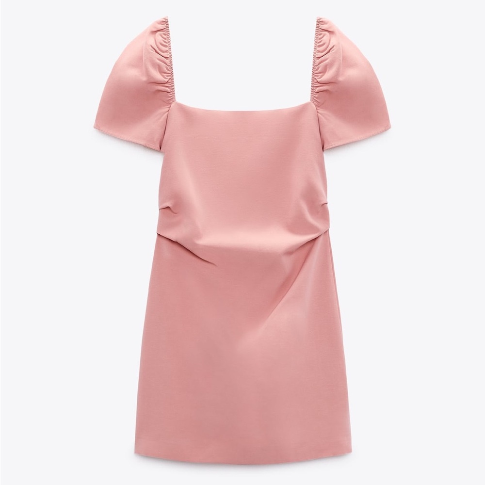 Zara Linen Blend Mini Dress
